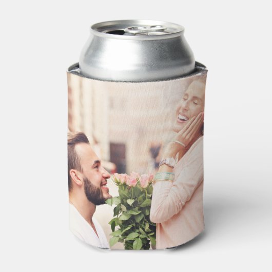 Leuke feiten over bruid & bruidegom Moderne eenvou Blikjeskoeler (Blikje Voorkant)