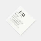 Leuke feiten over de Passen getrouwd Modern bruilo Servet (Hoek)