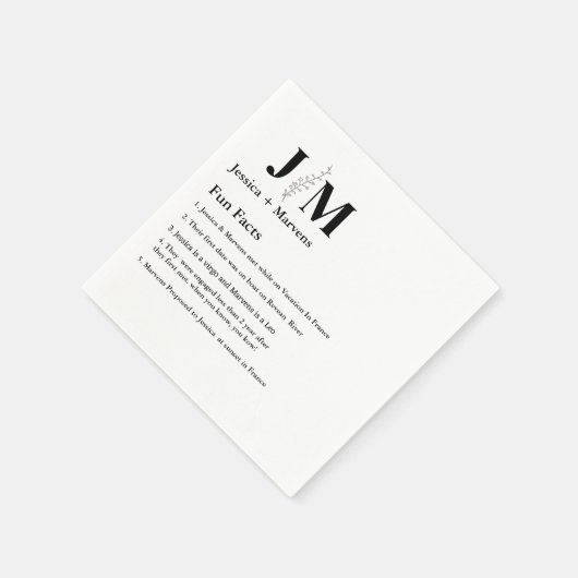 Leuke feiten over de Passen getrouwd Modern bruilo Servet (Hoek)