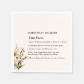 Leuke feiten over de Passen getrouwd Wildflower br Servet (Voorkant)