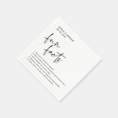 Leuke Feiten over het paar Bruiloft Servet (Hoek)