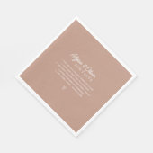 Leuke feiten over het paar bruiloft servet (Hoek)