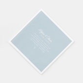 Leuke feiten over het paar bruiloft servet (Hoek)