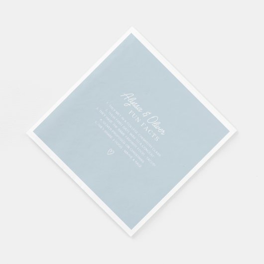 Leuke feiten over het paar bruiloft servet (Hoek)