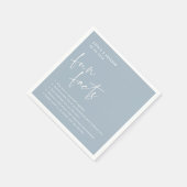 Leuke Feiten over het paar Lichtblauwe Bruiloft Servet (Hoek)