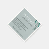 Leuke Feiten Romantische Tuin Gepersonaliseerd Servet (Hoek)