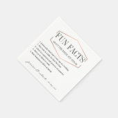 Leuke Feiten Roos Goud Gepersonaliseerde Papieren  Servetten (Hoek)