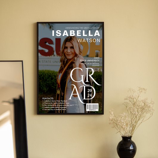 Leuke Feiten | Tijdschrift Hoesje Foto Afstuderen  Poster