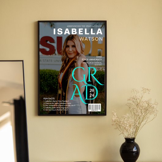 Leuke Feiten | Tijdschrift Hoesje Foto Afstuderen  Poster