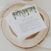 Leuke feiten Vakantie bruiloft gepersonaliseerd Servet