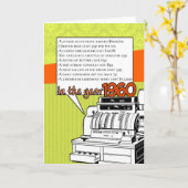 Leuke Feiten Verjaardag - Kosten van Leven in 1960 Kaart (Gele Bloem)