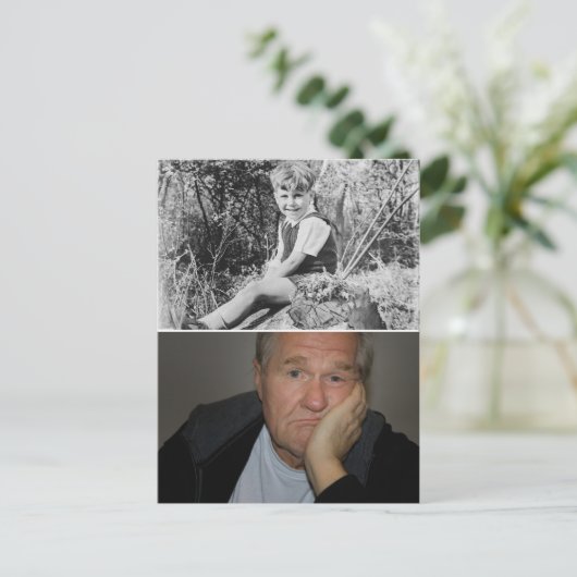 Leuke feiten verjaardagsfeestje decoraties ballon  briefkaart (Staand voorkant)