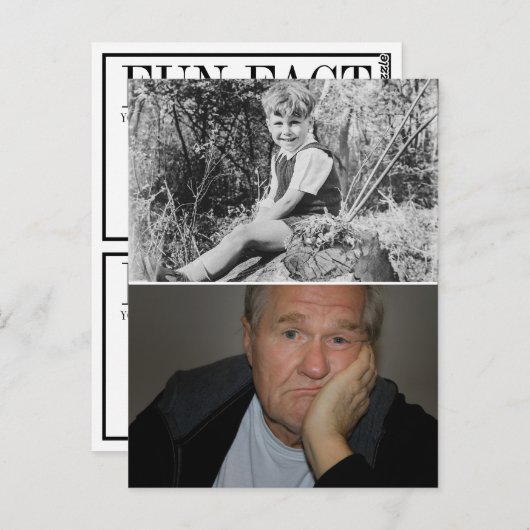 Leuke feiten verjaardagsfeestje decoraties ballon  briefkaart (Voorkant / Achterkant)