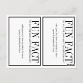 Leuke feiten verjaardagsfeestje decoraties ballon  briefkaart (Achterkant)