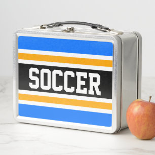 Leuke Felblauwe Zwarte Witte Oranje VOETBAL Strepe