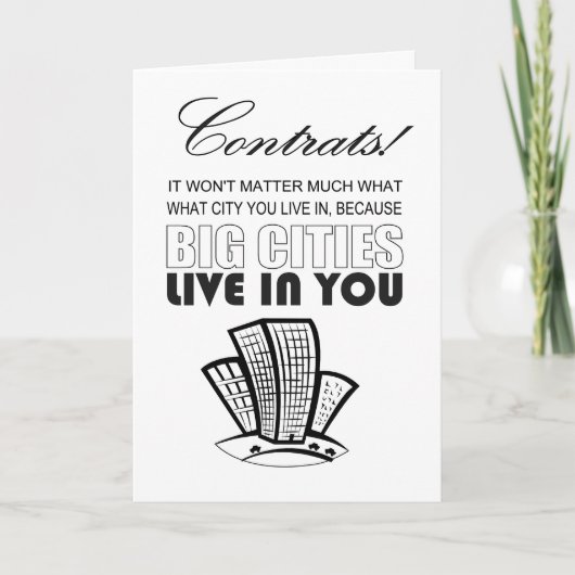 leuke felicitatie aan afgestudeerde kaart (Voorkant)