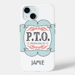 Leuke felicitatie: bevorderd naar nep vrije tijd iPhone 15 case