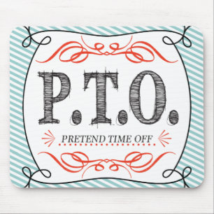 Leuke felicitatie: bevorderd naar nep vrije tijd muismat