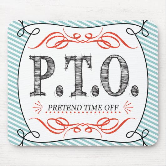 Leuke felicitatie: bevorderd naar nep vrije tijd muismat (Voorkant)