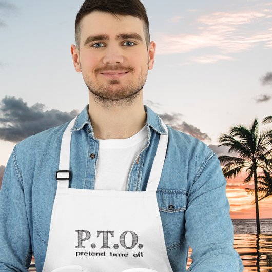 Leuke felicitatie: bevorderd naar nep vrije tijd standaard schort