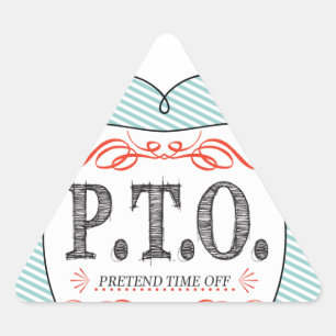 Leuke felicitatie: gepromoveerd naar nep vrije tij sticker