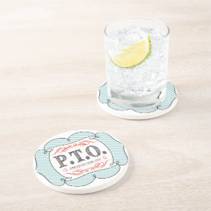 Leuke felicitatie: gepromoveerd tot nep vrije tijd zandsteen onderzetter