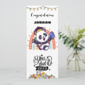 Leuke felicitatie voor diploma kaart (Staand voorkant)