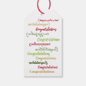 Leuke felicitaties Favor Tag Cadeaulabel (Voorkant)