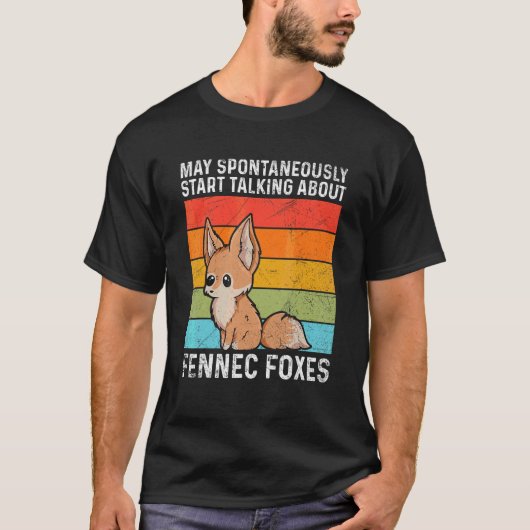 Leuke Fennec Fox voor een Fennec Fox Fan T-shirt (Voorkant)