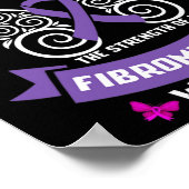 Leuke Fibromyalgie Warrior Awareness 1 Poster (Hoek)