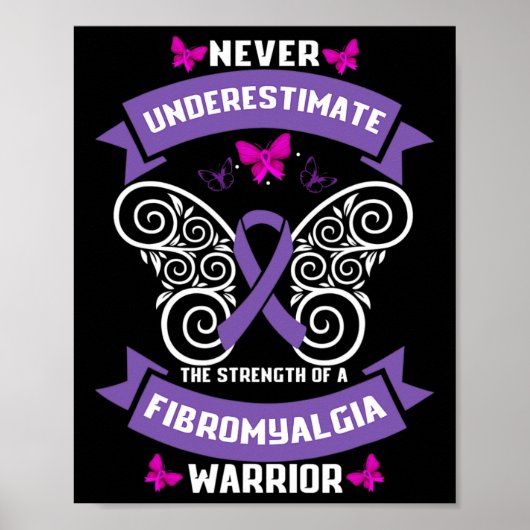 Leuke Fibromyalgie Warrior Awareness 1 Poster (Voorkant)