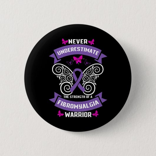 Leuke Fibromyalgie Warrior Awareness 1 Ronde Button 5,7 Cm (Voorkant)