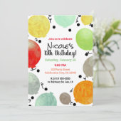 Leuke Fiesta Balloons Verjaardagsfeest Viering Kaart (Staand voorkant)