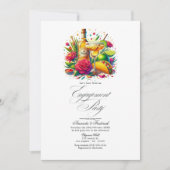 Leuke Fiesta Let's Taco 'over een verlovingsfeest Kaart (Voorkant)