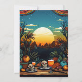 Leuke Fiesta Let's Taco 'over een verlovingsfeest Kaart (Achterkant)