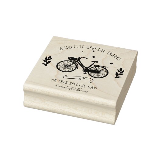 Leuke fiets dank u speciale dag stempel (Stempel)