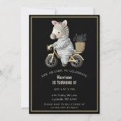 Leuke fiets dier derde verjaardag kaart (Voorkant)