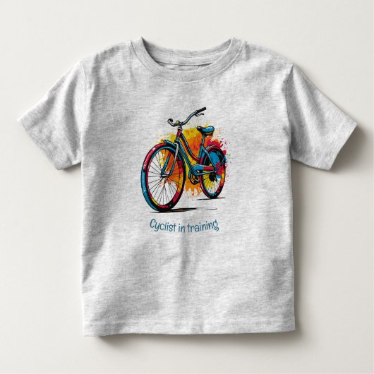 Leuke fietser in training voor fietsen Quote Kinder Shirts (Voorkant)