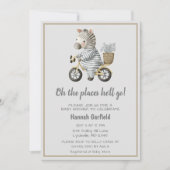 Leuke fietsplekken waar hij naar het Baby shower g Kaart (Voorkant)