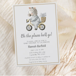 Leuke fietsplekken waar hij naar het Baby shower g Kaart