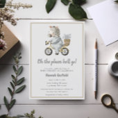 Leuke fietsplekken waar hij naar het Baby shower g Kaart