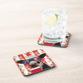 Leuke film avond retro Koe Bier Onderzetter (Rechterzijde)