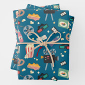 Leuke film Nachtfilm Popcorn Pattern Inpakpapier Vel (In situ)