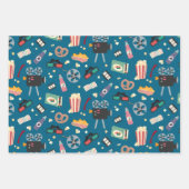 Leuke film Nachtfilm Popcorn Pattern Inpakpapier Vel (Voorkant)