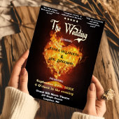 Leuke Film Theater Poster Thema Bruiloft Folie Uitnodiging