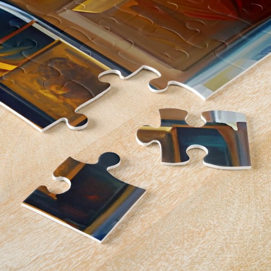 Leuke Fine Art Rode Wijn Puzzel (Zijkant)