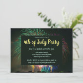 Leuke Fireworks Party uitnodiging (Staand voorkant)