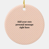 Leuke Flamenco Dancer (gepersonaliseerd) Keramisch Ornament (Achterkant)