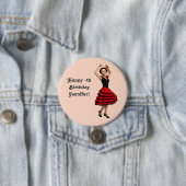 Leuke Flamenco Dancer (gepersonaliseerd) Ronde Button 7,6 Cm (In situ)