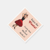 Leuke Flamenco Dancer (gepersonaliseerd) Servetten (Hoek)